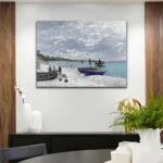 Monet's Beach at Sainte-Adresse Canvas - Monet's Beach at - Image 2