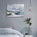 Monet's Beach at Sainte-Adresse Canvas - Monet's Beach at - Image 3