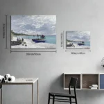 Monet's Beach at Sainte-Adresse Canvas - Monet's Beach at - Image 5