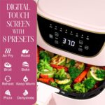 Olivaro Courtyard 6-Quart Pink Air Fryer