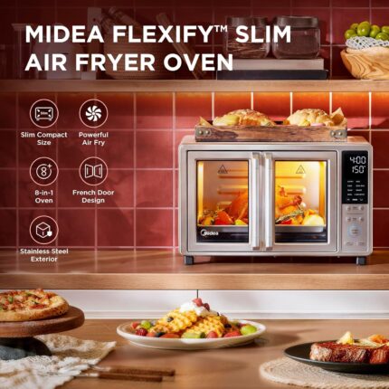 Olivaro Courtyard Slim Air Fryer Oven with French Doors