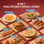 Olivaro Courtyard Slim Air Fryer Oven with French Doors