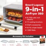 Olivaro Courtyard 9-in-1 Air Fryer Oven, Stainless Steel