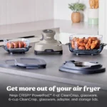 Olivaro Courtyard Glass-Bowl Air Fryer with Nesting Storage