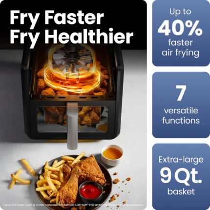 Olivaro Courtyard 9-Quart Air Fryer Oven with Viewing Window