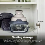 Olivaro Courtyard Glass-Bowl Air Fryer with Nesting Storage