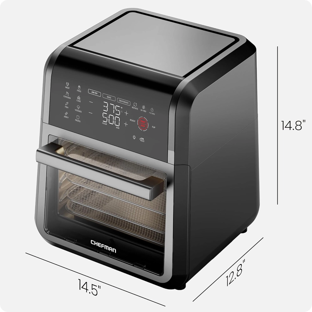 Olivaro Courtyard 12-Quart Digital Air Fryer Oven with Multi-Tier Racks
