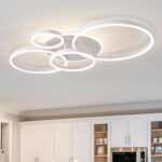 Contemporary Dimmable LED Ceiling Light with Intersecting Rings — view 10