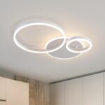 Contemporary Dimmable LED Ceiling Light with Intersecting Rings — view 12