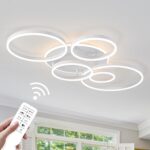 Contemporary Dimmable LED Ceiling Light with Intersecting Rings — view 13