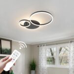 Contemporary Dimmable LED Ceiling Light with Intersecting Rings — view 4