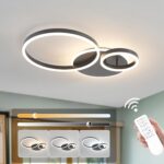 Contemporary Dimmable LED Ceiling Light with Intersecting Rings — view 8