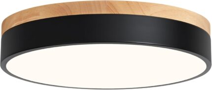 Minimalist Wood Grain LED Ceiling Light