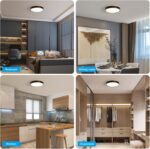 Minimalist wood grain LED ceiling light – Minimalist Wood Grain & — view 8