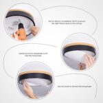 Minimalist wood grain LED ceiling light – Minimalist Wood Grain & — view 9