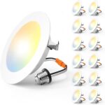 Smart LED Recessed Lighting 5/6 Inch Dimmable, 12-Pack — view 7