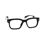 Bold Black Rectangle Eyeglasses - Hình 4