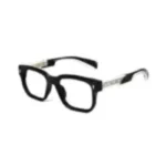 Bold Black Rectangle Eyeglasses - Hình 8