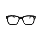 Bold Black Rectangle Eyeglasses - Hình 2
