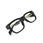 Bold Black Rectangle Eyeglasses - Hình 7