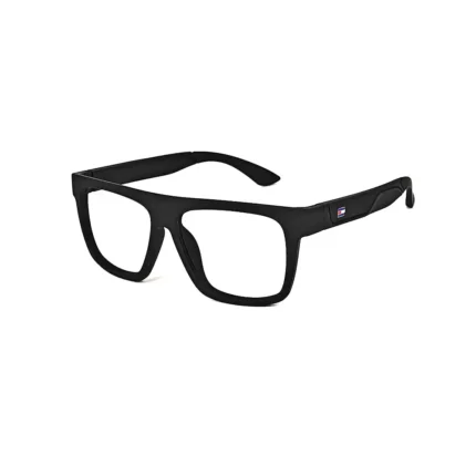 Women's Matte Black Square Frame Eyeglasses
