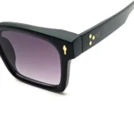 Bold Black Rectangle Sunglasses - Hình 5