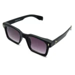 Bold Black Rectangle Sunglasses - Hình 4