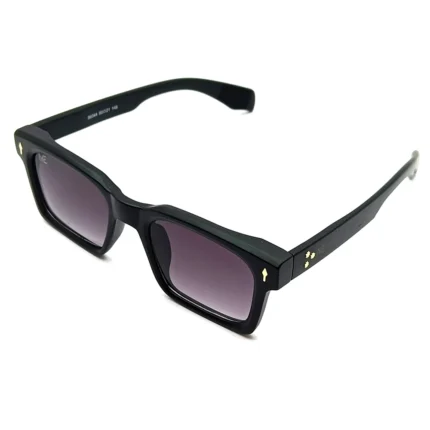 Bold Black Rectangle Sunglasses