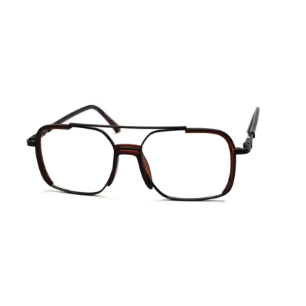 Women's Retro Brown Aviator Eyeglasses