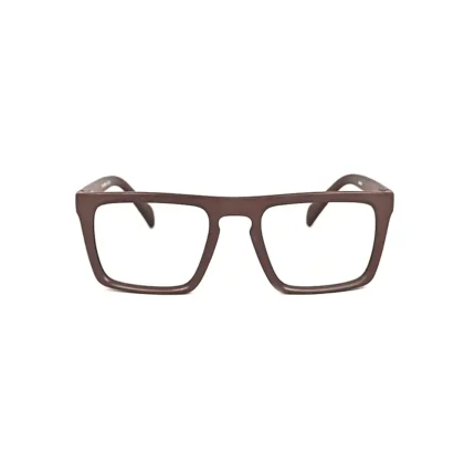 Women's Dark Brown Bold Square Eyeglasses