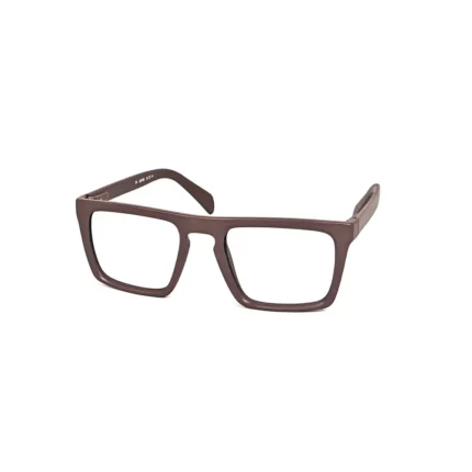 Women's Dark Brown Bold Square Eyeglasses - Hình 2