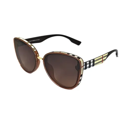 Chic Plaid Cat Eye Sunglasses