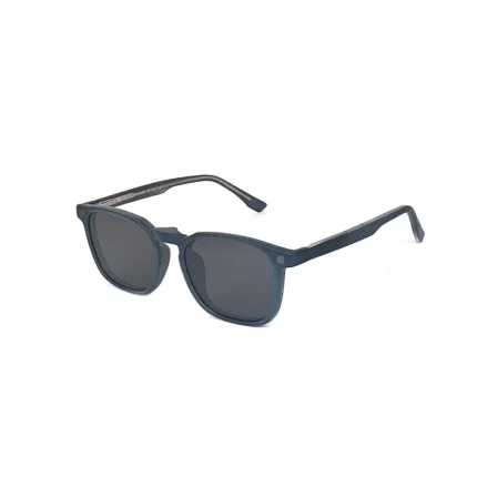 Men's Matte Black Square Eyeglasses - Hình 2