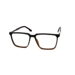 Black Men's Two-Tone Square Eyeglasses - Hình 2