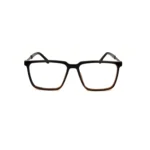 Black Men's Two-Tone Square Eyeglasses