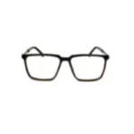 Black Men's Two-Tone Square Eyeglasses - Hình 10