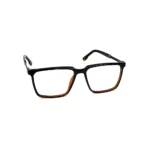 Black Men's Two-Tone Square Eyeglasses - Hình 3