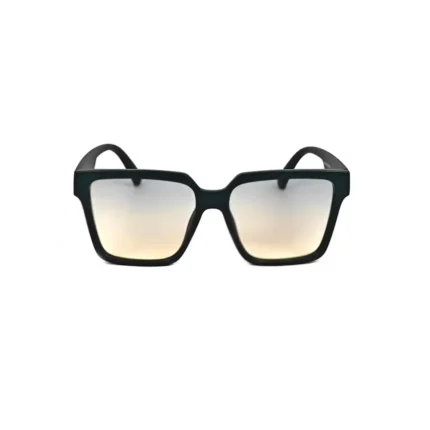 Chic Matte Black Square Sunglasses