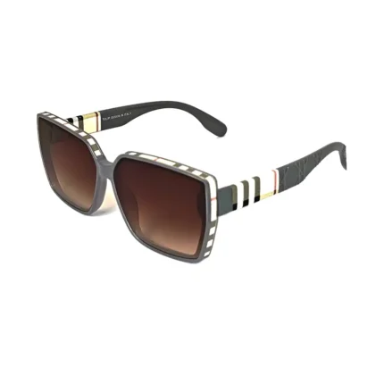 Striped Women's Oversized Square Sunglasses