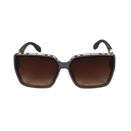 Striped Women's Oversized Square Sunglasses - Hình 2