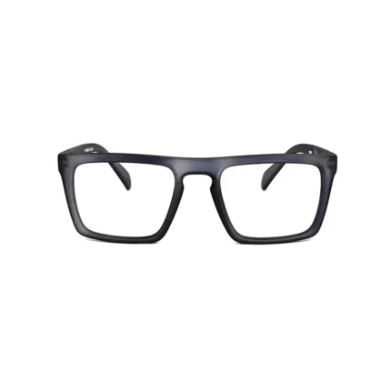 Matte Black Rectangular Eyeglasses