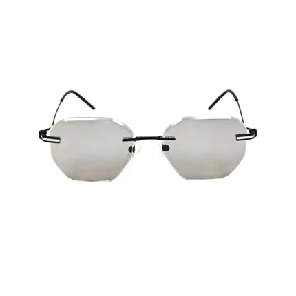 Men's Rimless Octagon Sunglasses - Hình 2
