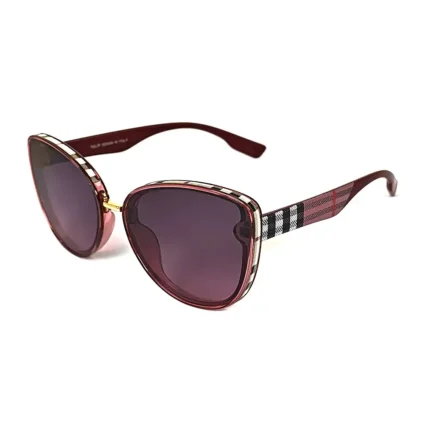 Women's Burgundy Cat Eye Sunglasses
