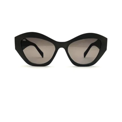 Avant-Garde Black Cat-Eye Sunglasses