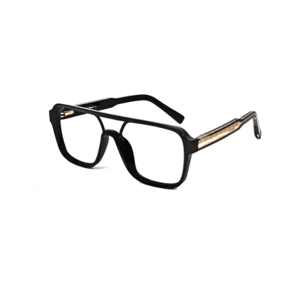 Women's Bold Black Navigator Eyeglasses