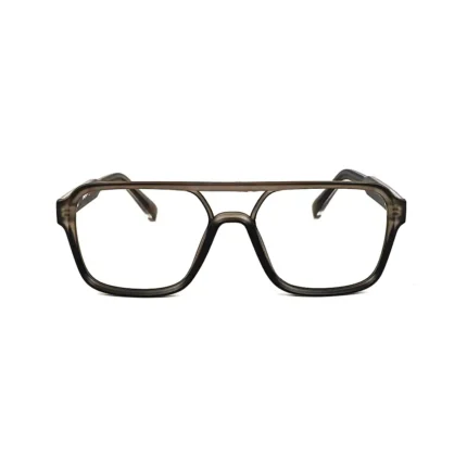 Women's Translucent Smoke Gray Aviator Eyeglasses - Hình 2