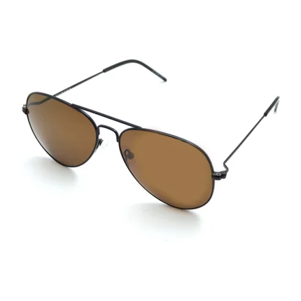 Warm Women's Matte Black Aviator Sunglasses