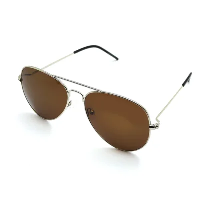 Rich Women's Classic Silver Aviator Sunglasses