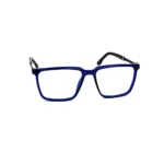 Bold Blue Rectangular Eyeglasses - Hình 4