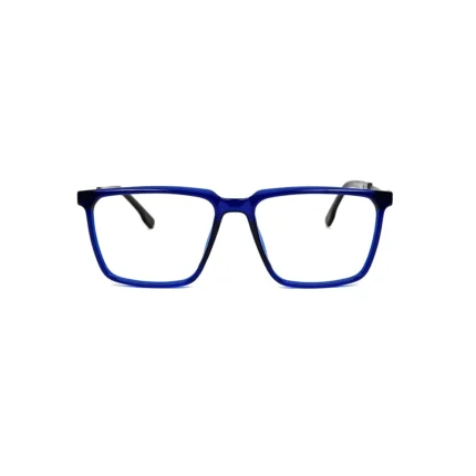 Bold Blue Rectangular Eyeglasses - Hình 2